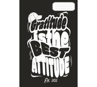 Gratitude is the Best Attitude: Isn't just a journal-it's a daily dose of positivity wrapped in bold graffiti-style bubble letters.