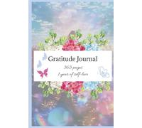 Gratitude Journal 1 year of self-love: 365 pages with prompts about selfcare and happiness for women, 6x9 in. Hardcover