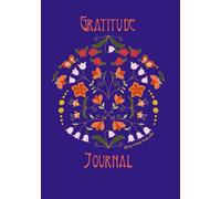 Gratitude Journal: Floral Mandala Paper Back 7 x 10 with daily prompts and floral interior pages