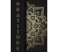 Gratitude Journal for Women - 8.5 × 11 Guided Daily Reflection & Affirmation Notebook, Elegant Black & Gold Design, Mindfulness & Self-Care Gift