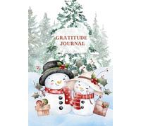 Gratitude Journal: Winter Themed Writing Notebook, Lined Pages Blank Planner For Writer at Christmas, Stocking Stuffer Gifts For Mom From Daughter