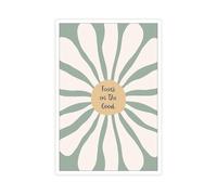 Gratitude & Mindfulness Wall Art - “The Good” Positive Thinking Poster for Mental Wellness, Calming Corner & Home Office Decor (Framed,12x18inch(30x45cm))