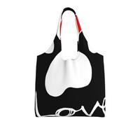 GRatka Amor de pata de huella de perro,Bolsas de mano reutilizables, bolsas de supermercado, bolso de hombro de lona de gran capacidad