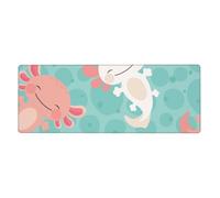 GRatka Bebé ajolote Lindo Kawaii,Alfombrilla de ratón Grande para Escritorio, Teclado de Ordenador, Base de Goma Antideslizante, 30 x 80 cm