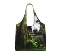 GrAtka Border Collie Stone Sweet Brown Perros Mascotas,Bolsas de mano reutilizables, bolsas de supermercado, bolso de hombro de lona de gran capacidad