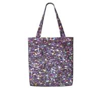 GrAtka Brillo brillante y destellos，Bolsas de supermercado reutilizables, bolsas de compras, bolsas de lona de gran capacidad, bolso de hombro