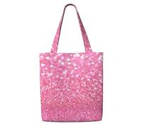 GrAtka Brillo rosa，Bolsas de supermercado reutilizables, bolsas de compras, bolsas de lona de gran capacidad, bolso de hombro