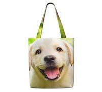 GrAtka Cachorro de labrador retriever，Bolsas de supermercado reutilizables, bolsas de compras, bolsas de lona de gran capacidad, bolso de hombro