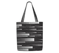 GrAtka Código de programador negro，Bolsas de supermercado reutilizables, bolsas de compras, bolsas de lona de gran capacidad, bolso de hombro