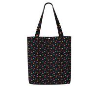 GrAtka Confeti y estrellas，Bolsas de supermercado reutilizables, bolsas de compras, bolsas de lona de gran capacidad, bolso de hombro