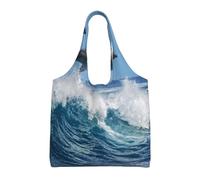 GRatka Delfín mular común,Bolsas de mano reutilizables, bolsas de supermercado, bolso de hombro de lona de gran capacidad