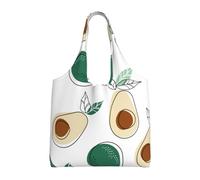 GrAtka Dibujo simple de fruta de aguacate,Bolsas de mano reutilizables, bolsas de supermercado, bolso de hombro de lona de gran capacidad