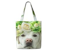 GrAtka Divertido cachorro de labrador retriever，Bolsas de supermercado reutilizables, bolsas de compras, bolsas de lona de gran capacidad, bolso de hombro