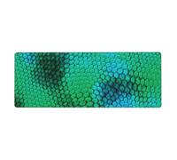 GRatka Escama de Serpiente,Alfombrilla de ratón Grande para Escritorio, Teclado de Ordenador, Base de Goma Antideslizante, 30 x 80 cm