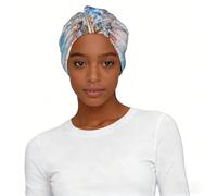 GRatka Estrellas de mar sobre sal marina,Gorro de dormir suave para mujer, bandana, pañuelo elástico para la cabeza, gorro tipo beanie
