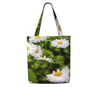GrAtka Flor brillante hermosa margarita，Bolsas de supermercado reutilizables, bolsas de compras, bolsas de lona de gran capacidad, bolso de hombro