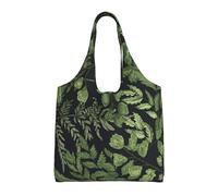 GRatka Hojas botánicas,Bolsas de mano reutilizables, bolsas de supermercado, bolso de hombro de lona de gran capacidad