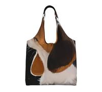GrAtka Jardín de bienvenida para cachorros de beagle,Bolsas de mano reutilizables, bolsas de supermercado, bolso de hombro de lona de gran capacidad