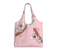 GrAtka Koala, un lindo animal salvaje australiano,Bolsas de mano reutilizables, bolsas de supermercado, bolso de hombro de lona de gran capacidad