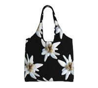 GRatka Leontopodio Edelweiss,Bolsas de mano reutilizables, bolsas de supermercado, bolso de hombro de lona de gran capacidad