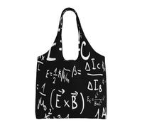 GrAtka Ley de fórmula física E=Mc2,Bolsas de mano reutilizables, bolsas de supermercado, bolso de hombro de lona de gran capacidad