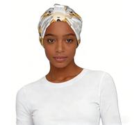 GRatka Lindas huellas de patitas de perro,Gorro de dormir suave para mujer, bandana, pañuelo elástico para la cabeza, gorro tipo beanie