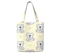 GrAtka Lindo koala，Bolsas de supermercado reutilizables, bolsas de compras, bolsas de lona de gran capacidad, bolso de hombro