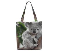 GrAtka Lindo koala，Bolsas de supermercado reutilizables, bolsas de compras, bolsas de lona de gran capacidad, bolso de hombro