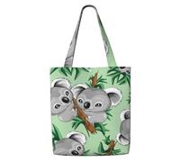 GrAtka Lindo koala，Bolsas de supermercado reutilizables, bolsas de compras, bolsas de lona de gran capacidad, bolso de hombro