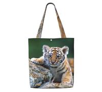 GrAtka Lindo tigre，Bolsas de supermercado reutilizables, bolsas de compras, bolsas de lona de gran capacidad, bolso de hombro