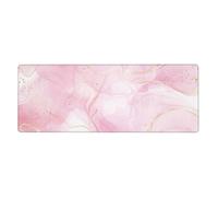 GRatka Mármol Rosa Pastel Rpse,Alfombrilla de ratón Grande para Escritorio, Teclado de Ordenador, Base de Goma Antideslizante, 30 x 80 cm