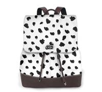 GRatka Mochila de cuero para mujer, mochila de día para mujer, mochila escolar de moda, bolsos de viaje, Estampado animal dálmata pictórico