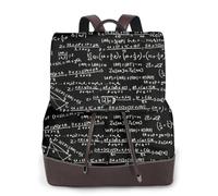 GRatka Mochila de cuero para mujer, mochila de día para mujer, mochila escolar de moda, bolsos de viaje, Fórmula matemática
