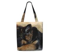 GrAtka Pastor alemán，Bolsas de supermercado reutilizables, bolsas de compras, bolsas de lona de gran capacidad, bolso de hombro