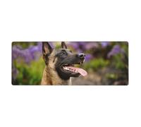 GRatka Pastor Belga Malinois Mascotas Perros Pastor Belga Malinois,Alfombrilla de ratón Grande para Escritorio, Teclado de Ordenador, Base de Goma Antideslizante, 30 x 80 cm