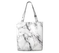 GrAtka Patrón de piedra de mármol blanco，Bolsas de supermercado reutilizables, bolsas de compras, bolsas de lona de gran capacidad, bolso de hombro
