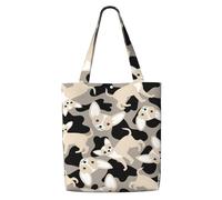 GrAtka Perro chihuahua，Bolsas de supermercado reutilizables, bolsas de compras, bolsas de lona de gran capacidad, bolso de hombro