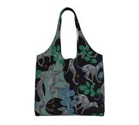 GrAtka Perro galgo,Bolsas de mano reutilizables, bolsas de supermercado, bolso de hombro de lona de gran capacidad