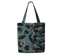 GrAtka Perro galgo，Bolsas de supermercado reutilizables, bolsas de compras, bolsas de lona de gran capacidad, bolso de hombro