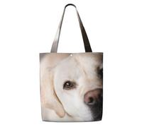 GrAtka Perro labrador，Bolsas de supermercado reutilizables, bolsas de compras, bolsas de lona de gran capacidad, bolso de hombro