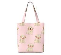 GrAtka Perro labrador golden retriever，Bolsas de supermercado reutilizables, bolsas de compras, bolsas de lona de gran capacidad, bolso de hombro