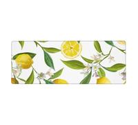 GRatka Ramas de limonero exóticas Estampadas, deliciosas y deliciosas,Alfombrilla de ratón Grande para Escritorio, Teclado de Ordenador, Base de Goma Antideslizante, 30 x 80 cm