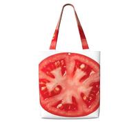 GrAtka Rodaja de tomate，Bolsas de supermercado reutilizables, bolsas de compras, bolsas de lona de gran capacidad, bolso de hombro