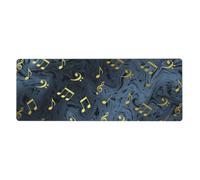 GRatka Señal Musical de música Metal,Alfombrilla de ratón Grande para Escritorio, Teclado de Ordenador, Base de Goma Antideslizante, 30 x 80 cm