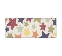 GRatka Superficie Colorida de la Estrella,Alfombrilla de ratón Grande para Escritorio, Teclado de Ordenador, Base de Goma Antideslizante, 30 x 80 cm