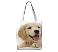 GrAtka Un golden retriever，Bolsas de supermercado reutilizables, bolsas de compras, bolsas de lona de gran capacidad, bolso de hombro