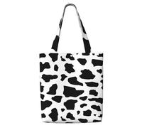 GrAtka Vaca (Letra pequeña)，Bolsas de supermercado reutilizables, bolsas de compras, bolsas de lona de gran capacidad, bolso de hombro