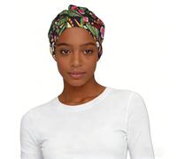 GRatka Vegano Frutas y verduras vivas Imprimir,Gorro de dormir suave para mujer, bandana, pañuelo elástico para la cabeza, gorro tipo beanie