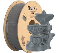 GratKit Filamento PETG 1,75mm, Filamento Impresora 3D, 1kg PETG Gris | Fácil de Imprimir, Bobinado Uniforme, Compatible con la Mayoría de las Impresoras FDM, Precisión Dimensional ±0,03 mm