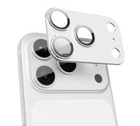 GratKit for iPhone 17 Air Camera Lens Protector, 9H Tempered Glass with Aluminum Alloy Frame Full Protective Cover, Case Friendly, Ultra HD, Night-Shot Friendly, Silver